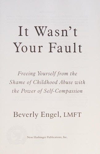 Cover of It Wasn't Your Fault by Beverly Engel